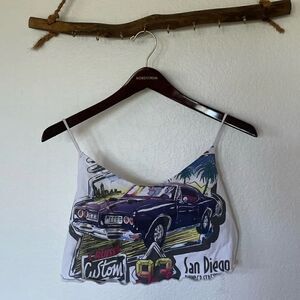 Vintage graphic crop top
